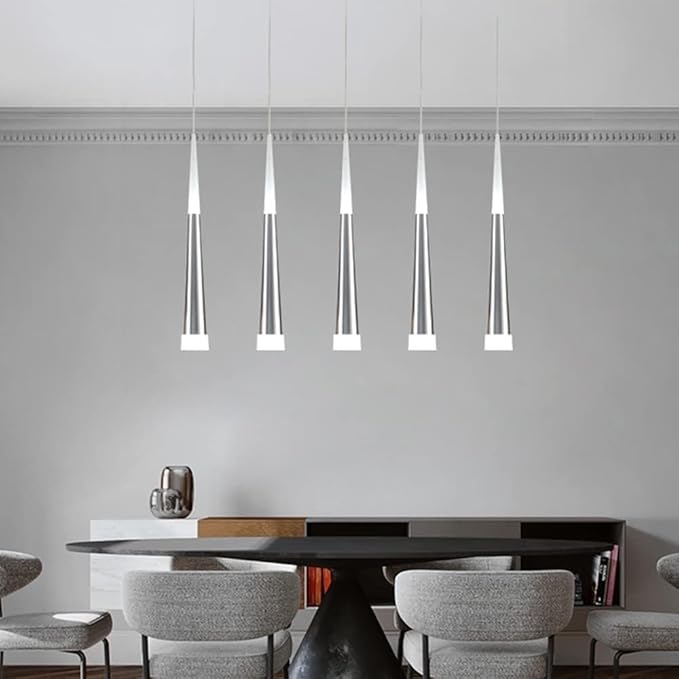 Minimalist LED Cone Chandelier