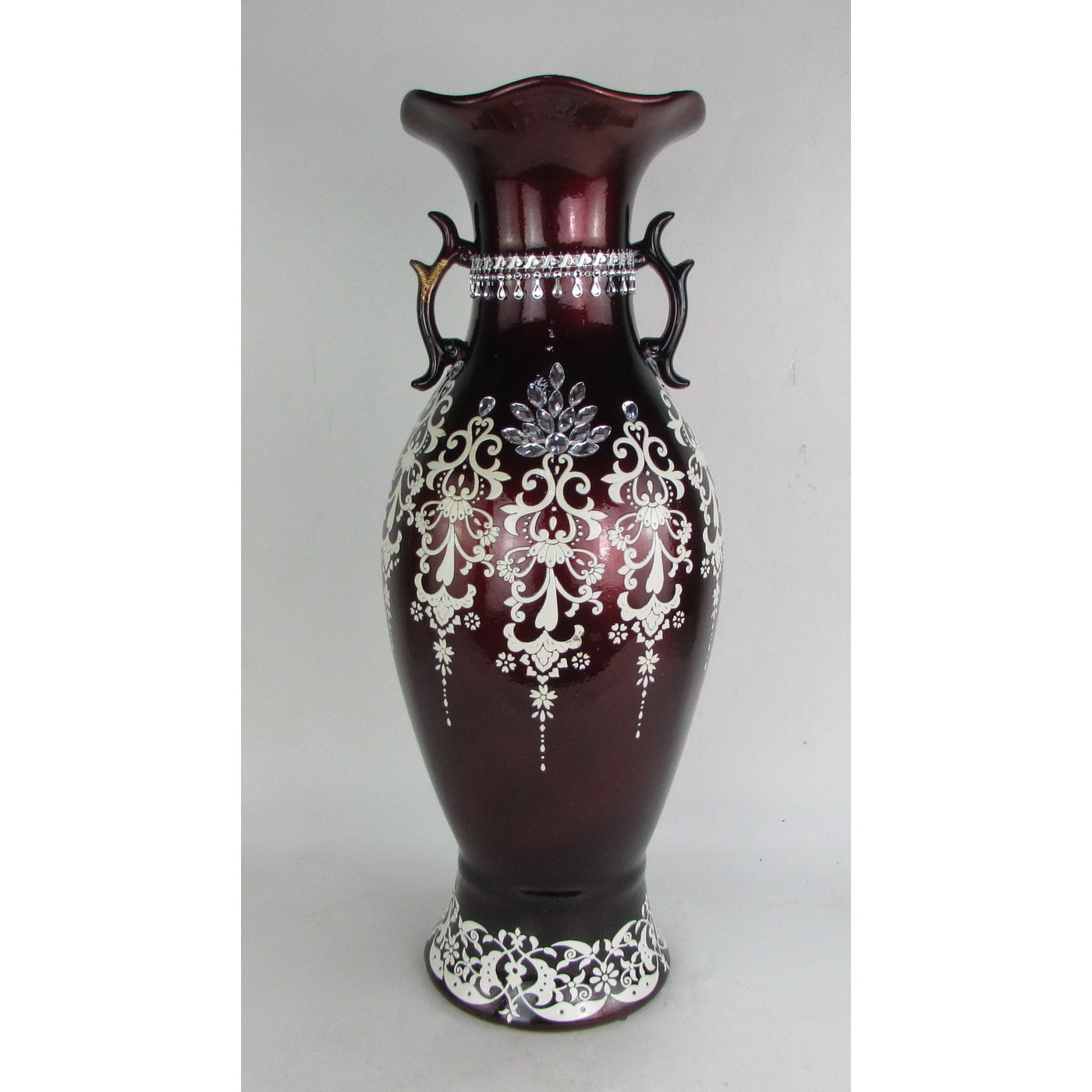 Vintage Burgundy Vase