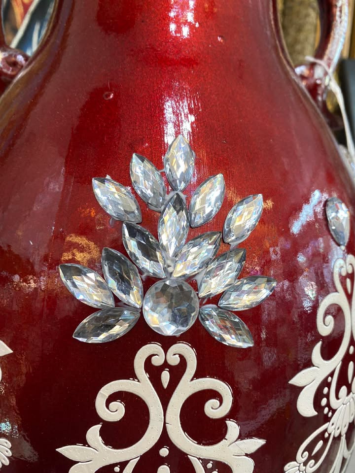 Vintage Burgundy Vase