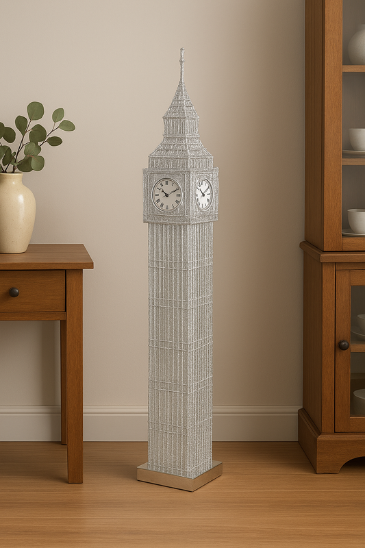 Big Ben Watch floor lamp silver